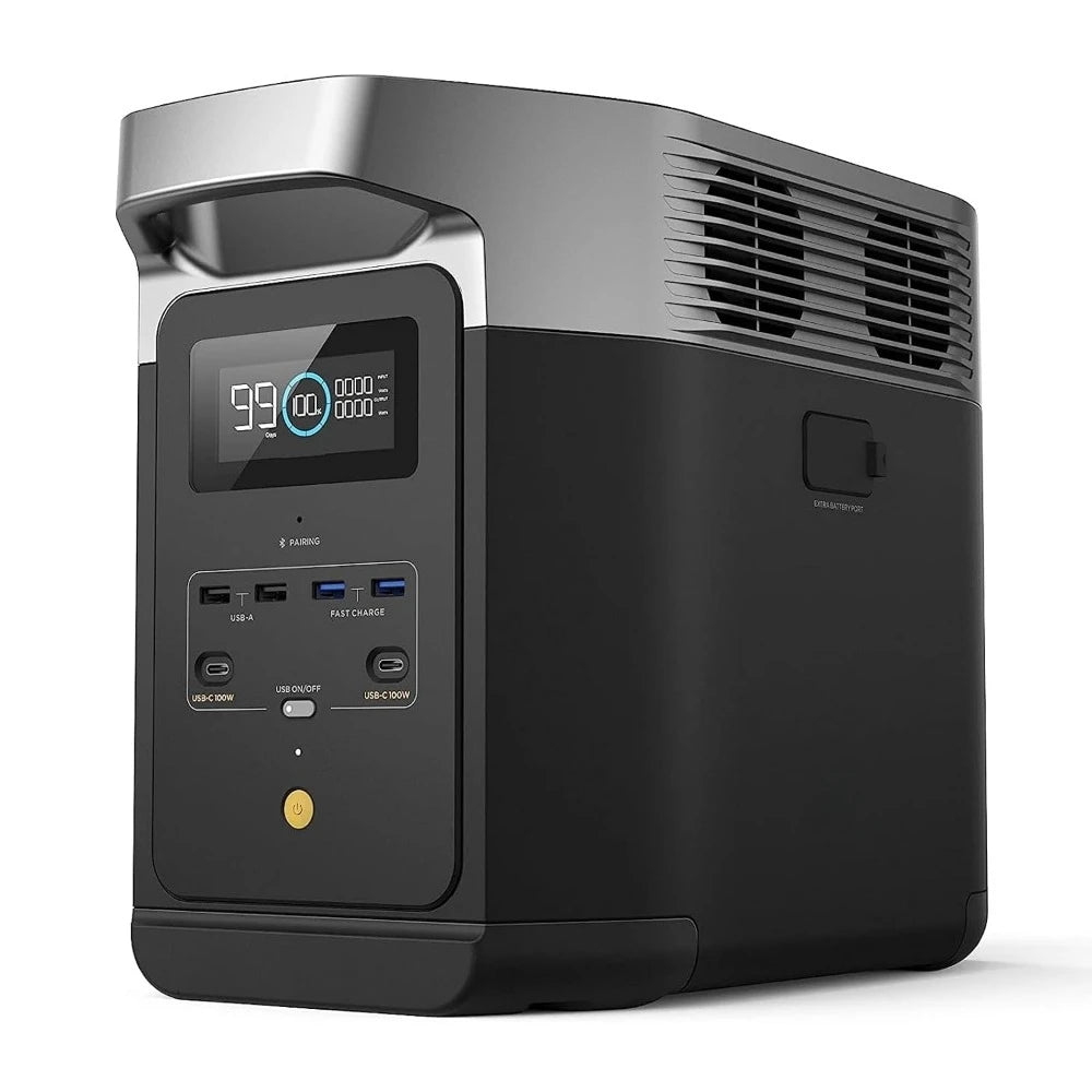 Delta2 Portable Power Station 1024Wh LiFePO4 Battery 1800W AC 100W
