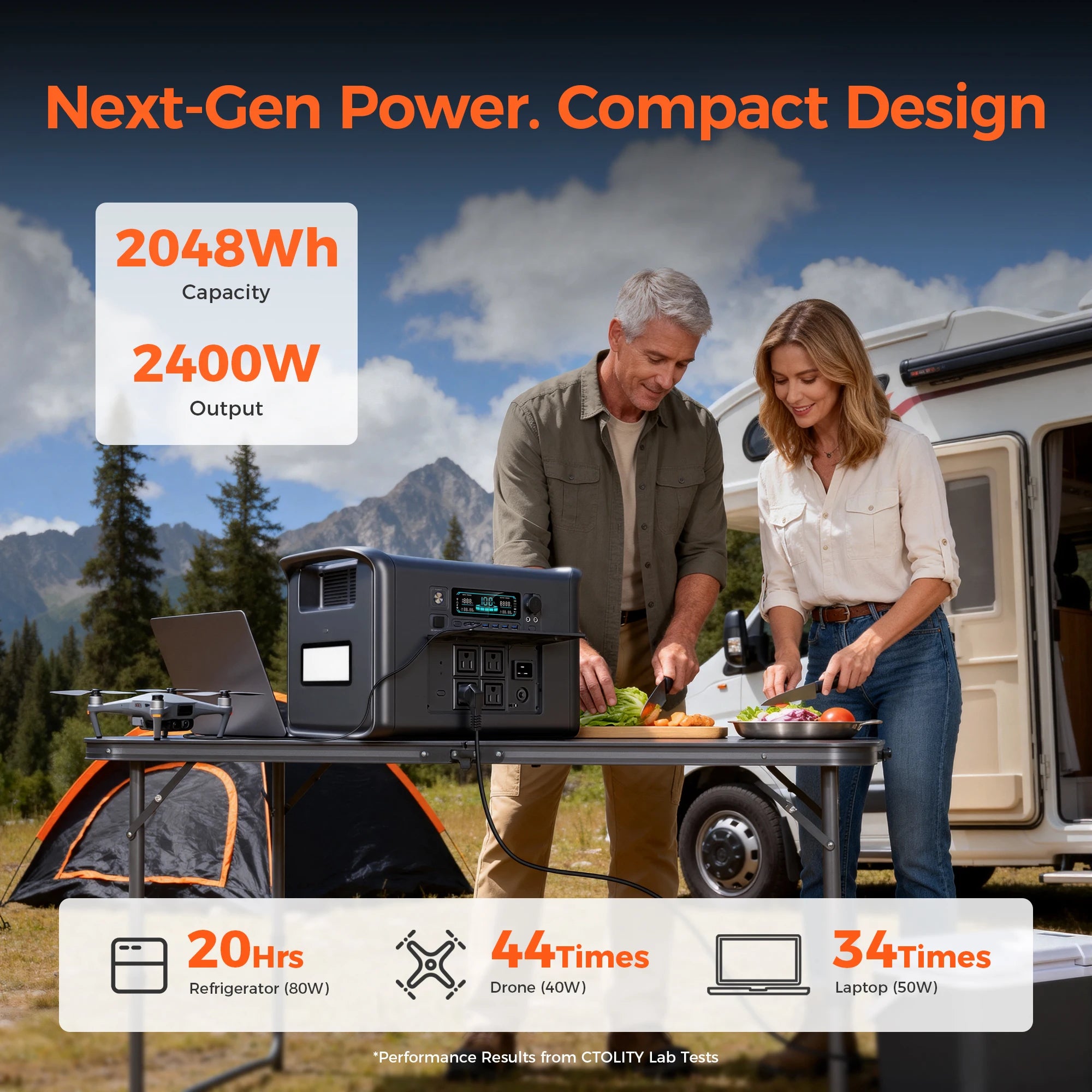 2000 2400W 1600W 500W Portable Mobile Power Station Solar Generator