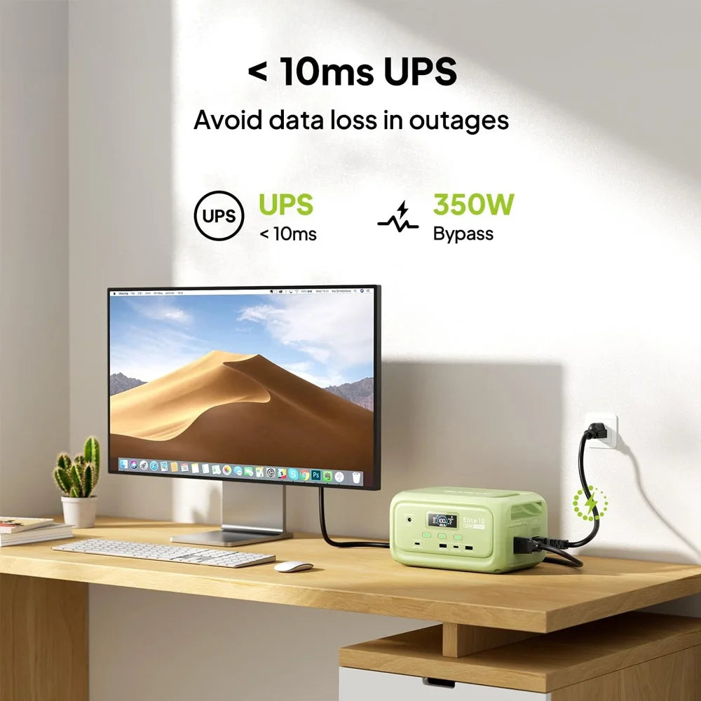 Elite 10 128Wh 200W Mini estación de energía LiFePO4 100W USB C