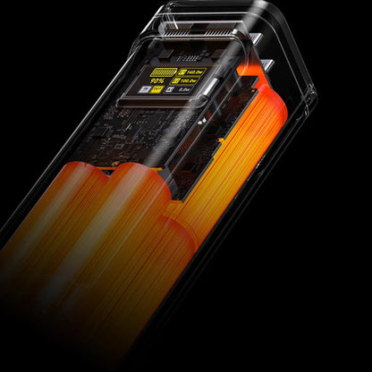 Batería externa de 240W, batería externa portátil de carga superrápida bidireccional de 140W