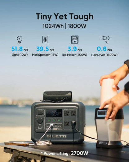 Elite 100 V2 Portable Power Station, 1024Wh LFP Battery Backup
