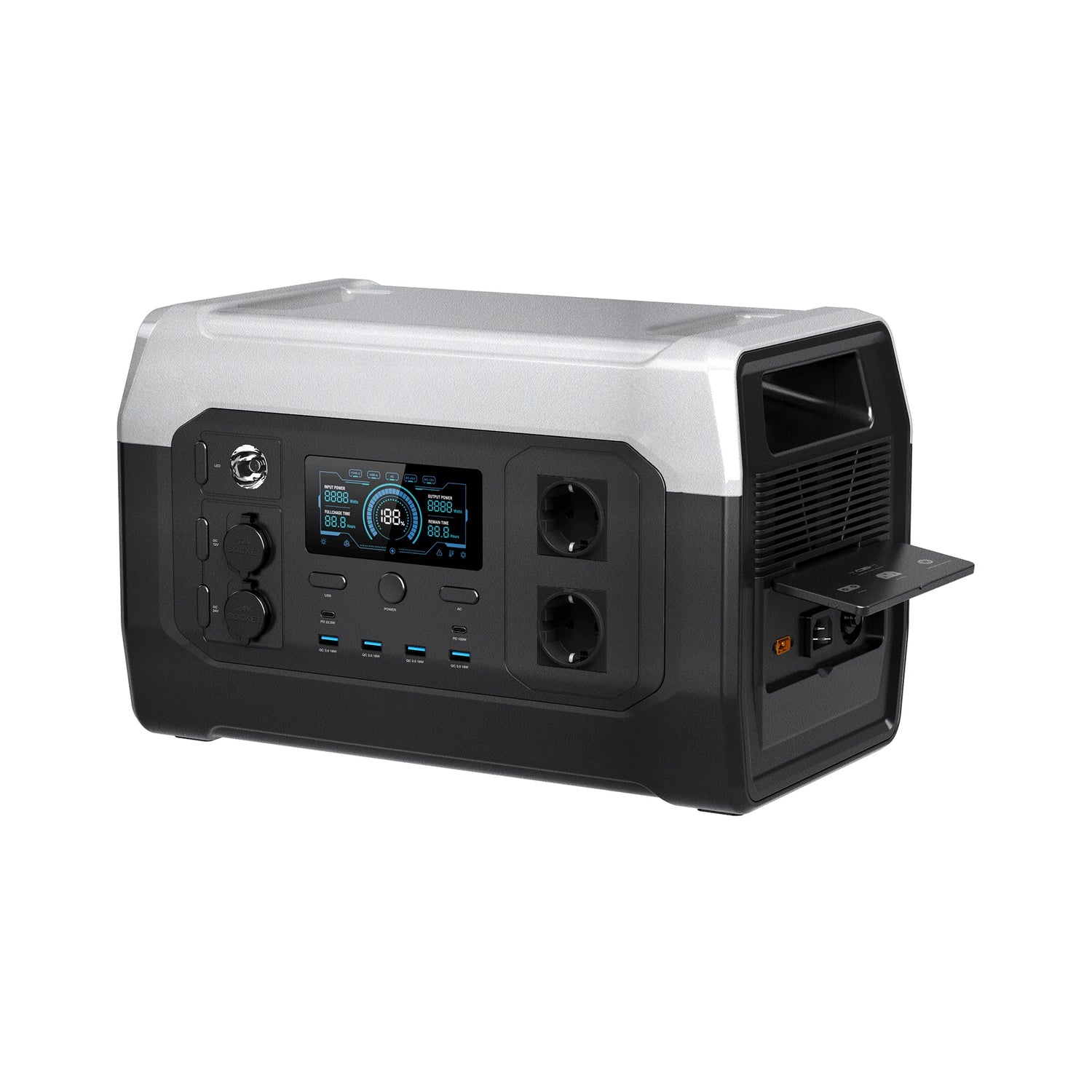 2000 2400W 1600W 500W Portable Mobile Power Station Solar Generator
