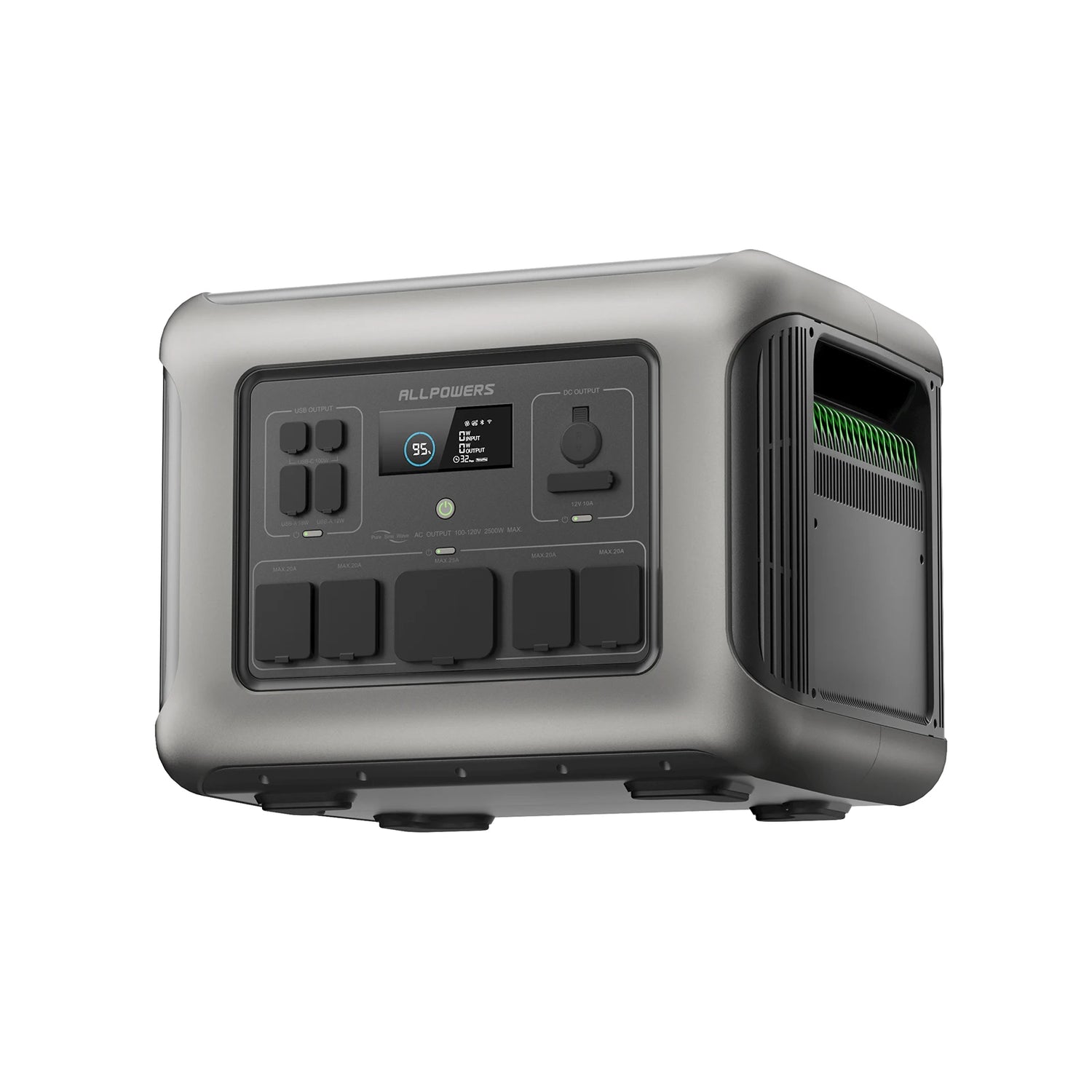 Estación de energía portátil ALLPOWERS R600, batería LiFeP04 de 299 Wh con 2 tomas de CA de 600 W (1200 W de pico) para camping, caravana y hogar